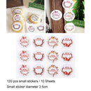 120pcs Christmas Wreath Sealing Stickers Labels DIY Gifts Candy Bags SticO.ES