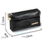 New Black Crocodile Pattern Shoulder Bag Women Lady Messenger Cross Body Handbag