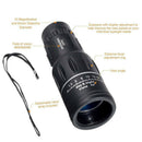 Day Night Vision 16X52 HD Optical Dual Focus Monocular Camping Hiking Telesco BX