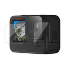 3x Tempered Glass Film Kit for GOPRO Hero 9 Front Rear Lens Screen Protectors