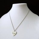 Love Heart Pendant Witch Letter Halloween Necklace Women Party Jewelry Gift