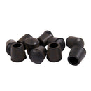 Rubber Cover Chair Table Leg Recessed Feet Pads 20 x 23mm 10 Pcs Black