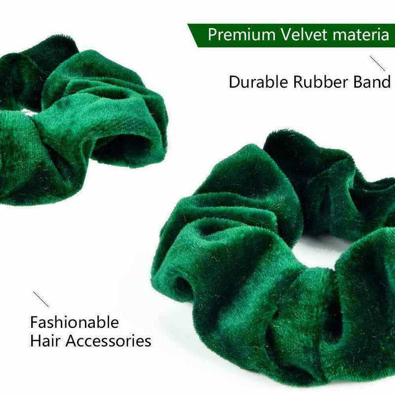 Premium Velvet Hair Scrunchies Hair Bands Scrunchy Hair Ties Girls 12-Packs