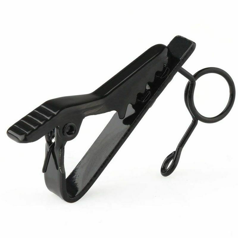 5 Pcs Ring Mini 7.5 mm Microphone Clip Holder Tie Clip Collar Clip Practica