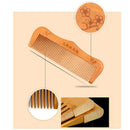 Peach Wood Comb Head Massage Hair Care Comb Close Teeth Anti-static New US YJV