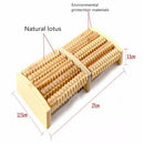 Wooden Foot Massager Wooden Five Row Stress Relieving Treatment Relaxing Ma