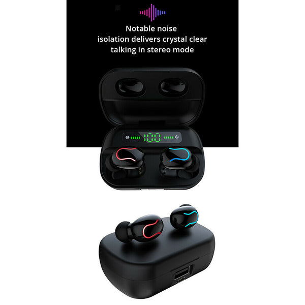 Q82 Wireless Earbuds Bluetooth Headphones with Charging Case Digital