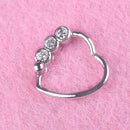 Heart Steel Barbell Cartilage Tragus Helix Stud Bar Earrings Nose RingPiercinJ,a