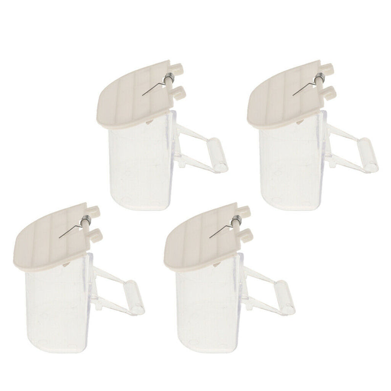 4pcs Starling Tiger Skin Peony Finch Small Birds Parrots Food Feeding Container