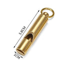 Loudest Brass Whistle Emergency Whistle Outdoor Survive With Key-Chain X6K3