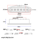 Alnico V Guitar Pickup Single Coil  Pickups Neck Middle Bridge Set for ST Beige