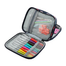 110Pcs Ergonomic Crochet Hooks Set Knitting Needle Zipper Organizer w/ Case
