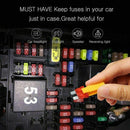 Car Blade Fuse Set 120pcs Standard Assorted Fuses + 10 Inline Fuse Holders
