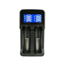 Dual Slots Led Screen Battery Charger Usb Smart Rechargeable for Aa/Aaa Ni-