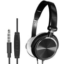 Foldable Deep Bass 3.5mm Wired Gaming Headphones for Phone/Computer black