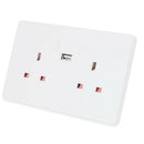 Voice Control Socket Panel Wifi Adapter Dual Usb Uk Plug Switch Wall Socket