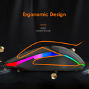 A902 RGB Gaming Mouse 7-Color Breathing Backlit Wired Optical Mice for PC A