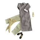 1/6 Long Sleeve Gray Chinese-style Costume Bruce Lee Kung Fu Suit 12'' Action