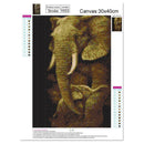 Elephants DIY Full Drill Round Diamond Painting Embroidery Kits Set Decor
