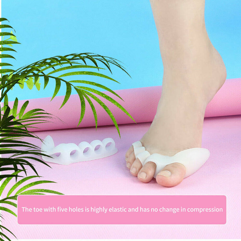 2pcs Hallux Valgus Corrector Toe Separators Foot Finger Splitter Spreader