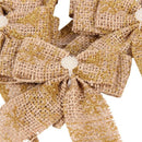 Christmas Bow, 4.72 Inch Long 3.54 Inch Wide,5 Pcs Holiday Christmas Decora