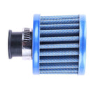 Details about  12mm Blue Car Motor Cold Air Intake Filter Turbo Vent Crankc