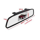 4.3 Inch Car Hd Rearview Mirror Monitor Automatic Parking Assist Led Revers P5F8