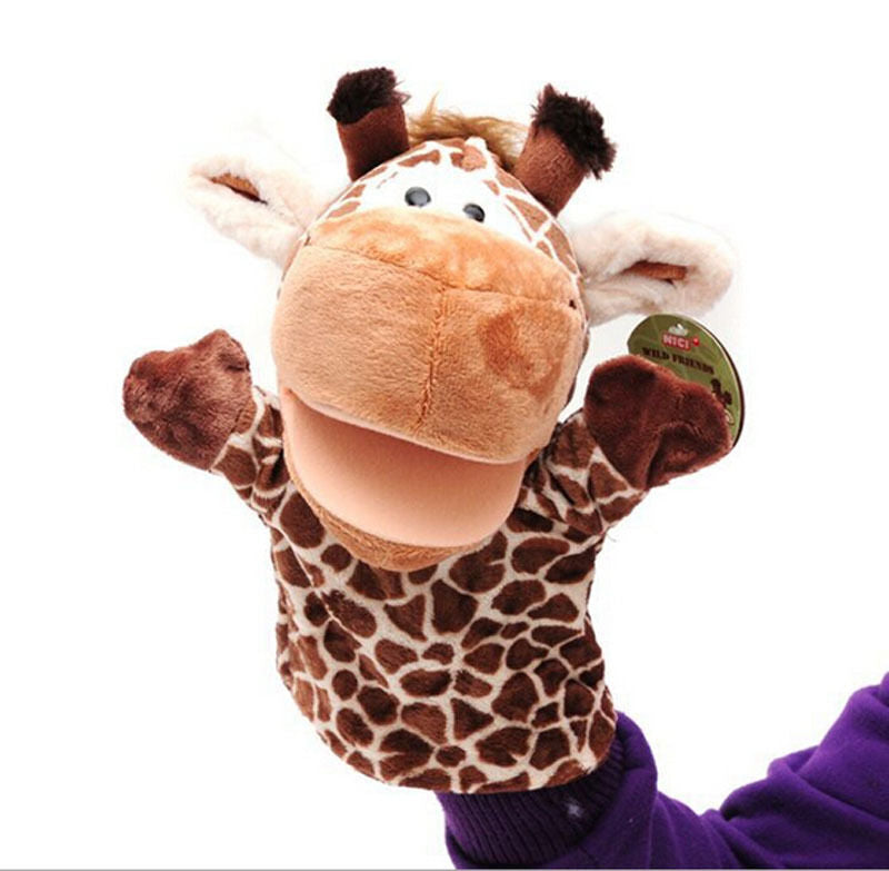 1Pcs Giraffe Toys Holiday Animal Puppet Kids Love Hand Puppet 3C