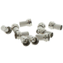 10Pcs 75-5 F Connector Screw On Type For RG6 Satellite TV Antenna Coax Cabl OZ