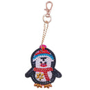 4pcs DIY Animals Full Drill Special Shaped Diamond Painting Keychains Gifts