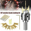16Pcs/Set Wooden Bead Maker Beads Drill Bit Mill Cutter Multi Set Tool Wood A4L2