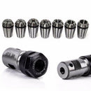 7pcs Steel ER11 Spring Collet 1/2/3/4/5/6/7mm with 5mm ER11A Extension Rod