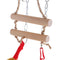 Bird Parrot Cage Hammock Cockatiel Toys Ladder Hanging Swing Chew Bridge