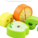 Math Wooden Toys Fruit Cut Pairing Learning Preschool Counting Board Digita