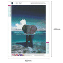5D DIY Full Drill Diamond Painting Elephant Cross Stitch Embroidery Mosaic