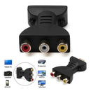 HDMI Male to 3 RCA Video Audio AV Adapter Component Converter for HDTV DVD Plug