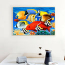 5D DIY Full Drill Diamond Painting Colorful Fish Cross Stitch Embroidery