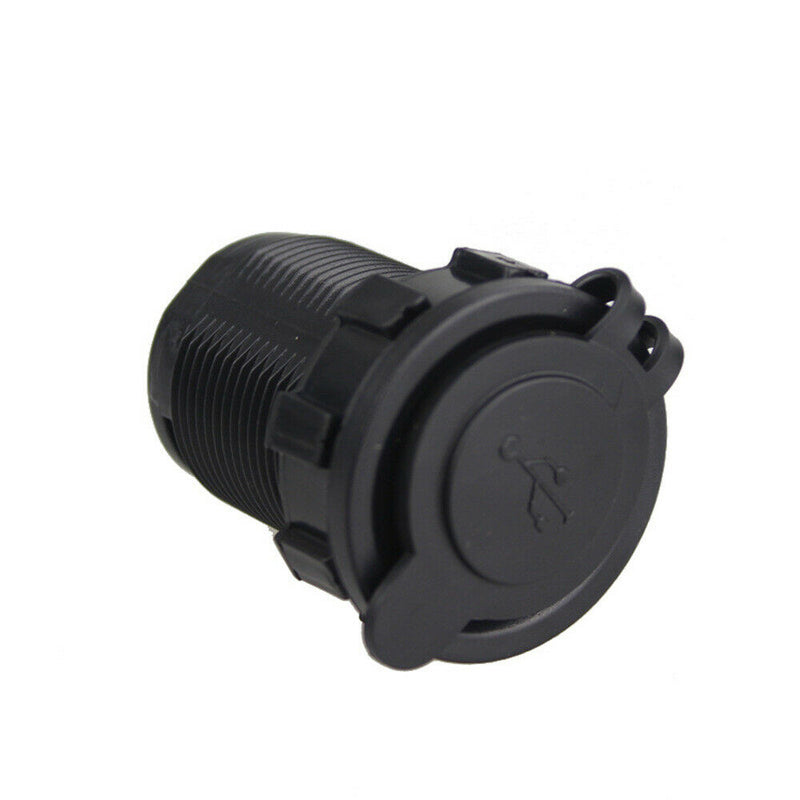 12V-24V 2 USB Port Car Charger Cigarette Lighter Socket Power Adapter +Wire Fuse