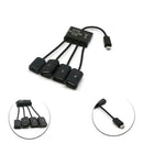 4 In 1 USB OTG Cable Adapter Micro USB HUB USB OTG Adapter For  S2