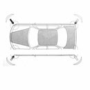 2X Car Carbon Fiber Texture Anti-rub Protector SUV Bumper Edge Guard Strips New