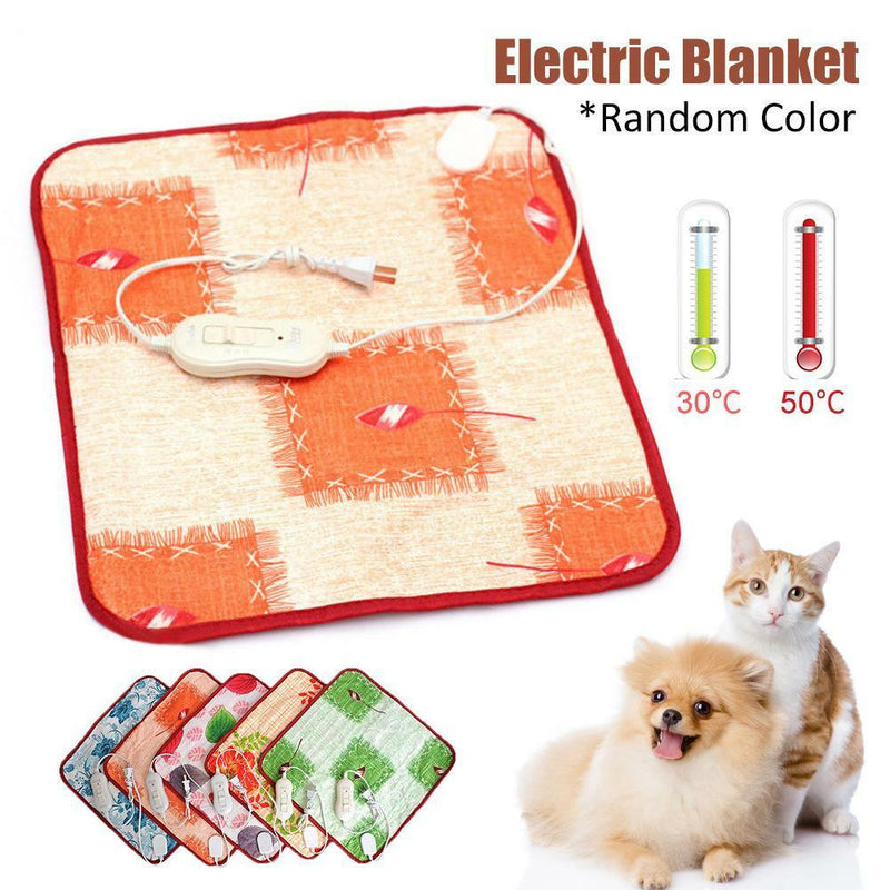 Pet Electric Heat Pad Heating Heater Mat Warmer Bed Blanket Dog Cat Color Random