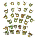 30Pcs 11/8/13mm Spring Band Type Fuel Vacuum Hose Silicone Pipe Tube Clamp  O1W4