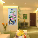 5D DIY Round Drill Diamond Painting Lotus Cross Stitch Embroidery Mosaic