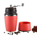 Portable Manual Coffee Grinder, Adjustable Single Cup Coffee Maker Ceramic