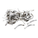 100 Spring Clips Aluminum Metal Picture Frame Hardware Molding Framing Tools