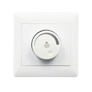 86 Type Rotation Concealed Dimmer Switch Adjustable White 10A LED Light 250V ABS