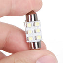 10 X White 31MM Festoon Dome Map Interior LED Light 3528 6-SMD Lamp DE3175 30 ME