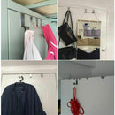 Pack of 12 Stainless Steel Over Door Hooks Hanger Over Cupboard Hooks Drawe D7C7