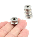4PCS 4*13*7MM 624UU HCS U Groove Guide Pulley Rail Ball Bearings WheME