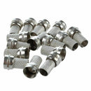 15 Pcs RG6 F-Type Twist-On Coax Coaxial Cable RF Connector Male for CCTV Ca T8J5